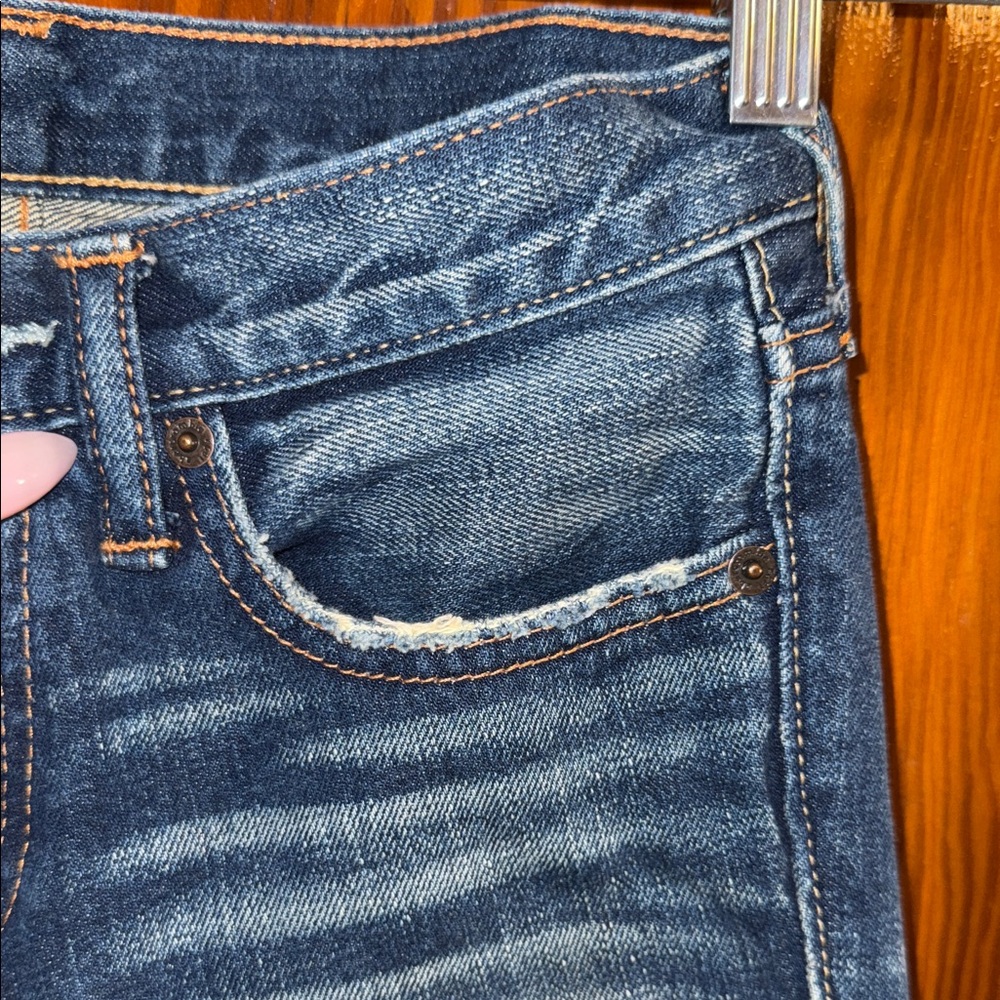 Vintage Abercrombie Kids Blue Distressed Jeans - Picture 4 of 15